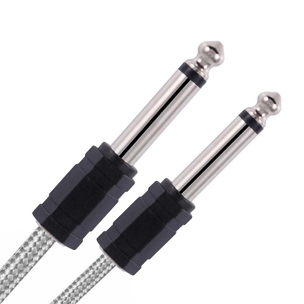 12pcs 6.35mm Mono Plug to 3.5mm Mono Jack Adapter Audio Connector 6.35 Plug to 3.5 Jack Connector Converter
