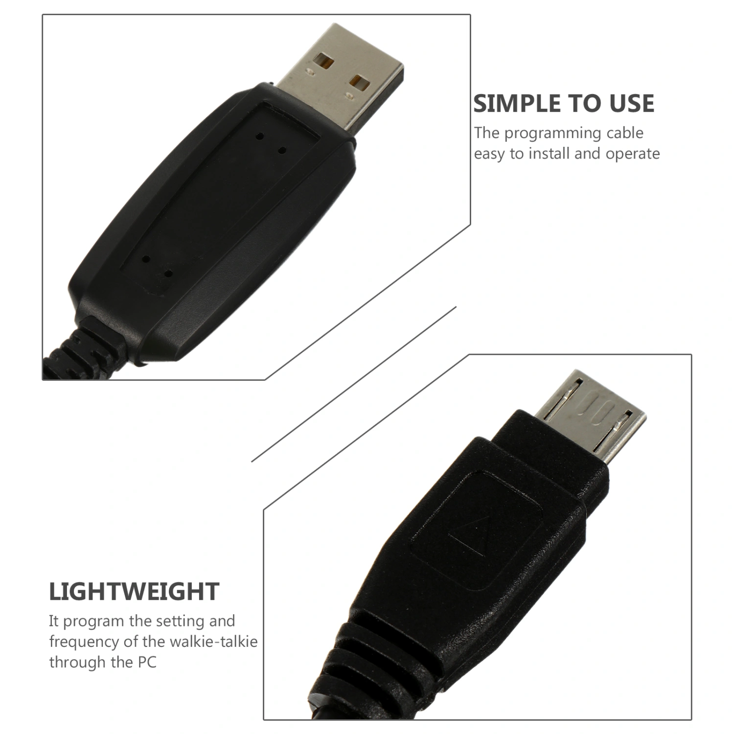UHF 400-470mhz Mini Radio USB Programming Cable Compatible for BAOFENG BF-T1