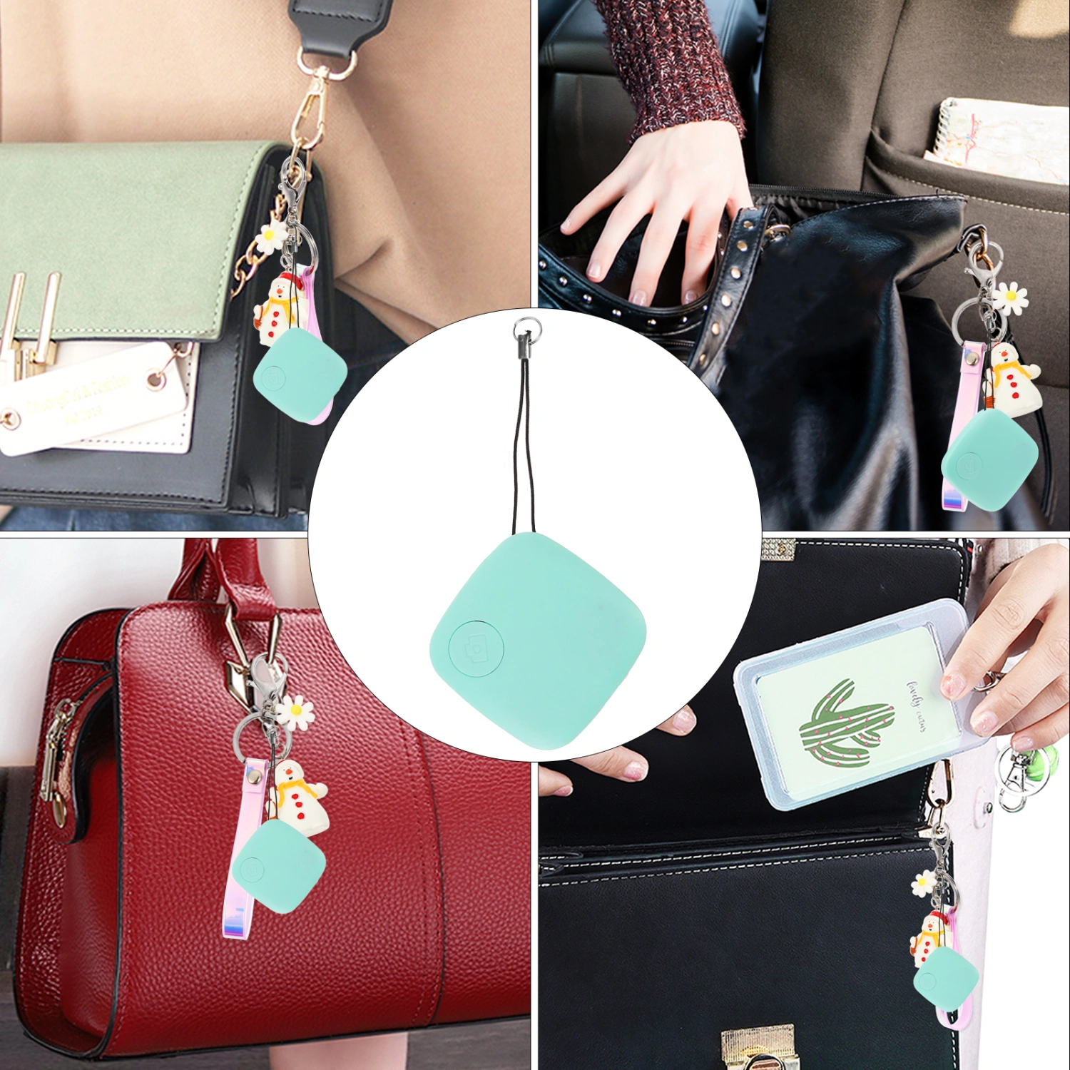 Mini Smart Trackers Anti-lost Smart Finder Wallet Car Key Finder (With Battery)