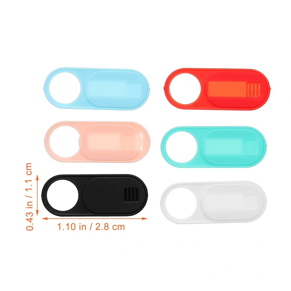 6pcs Plastic Webcam Cover Slider Computer Web Camera Cover Phone Cam Covers