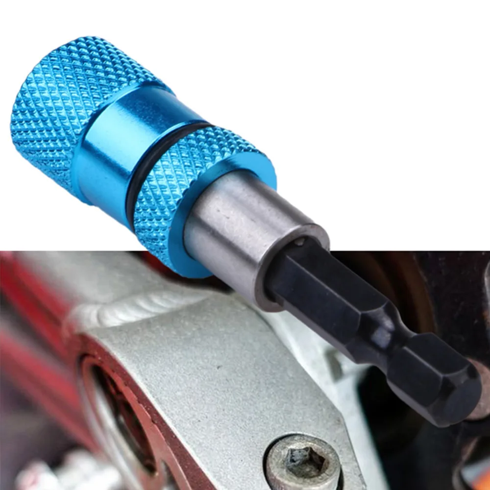 2pcs Stainless Steel Hex Shanks Bit Holder Magnetic Screwdriver Connection Rod