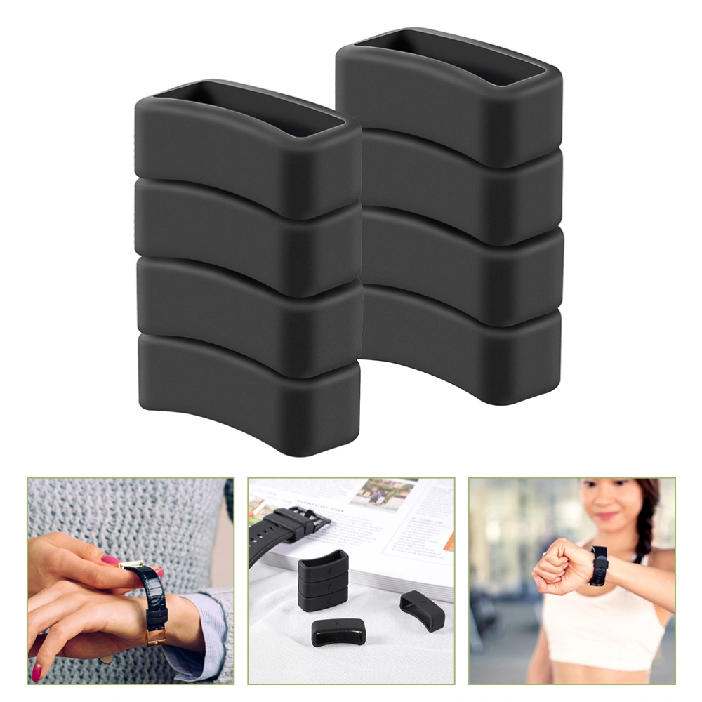 8pcs Watch Band Holder Silicone Watch Belt Retainer Compatible For Forerunner 230 620 630