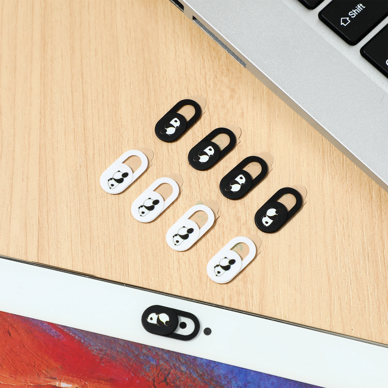 12pcs Laptop Webcam Covers Plastic Sliding Webcam Covers Phone Privacy Lens Protectors
