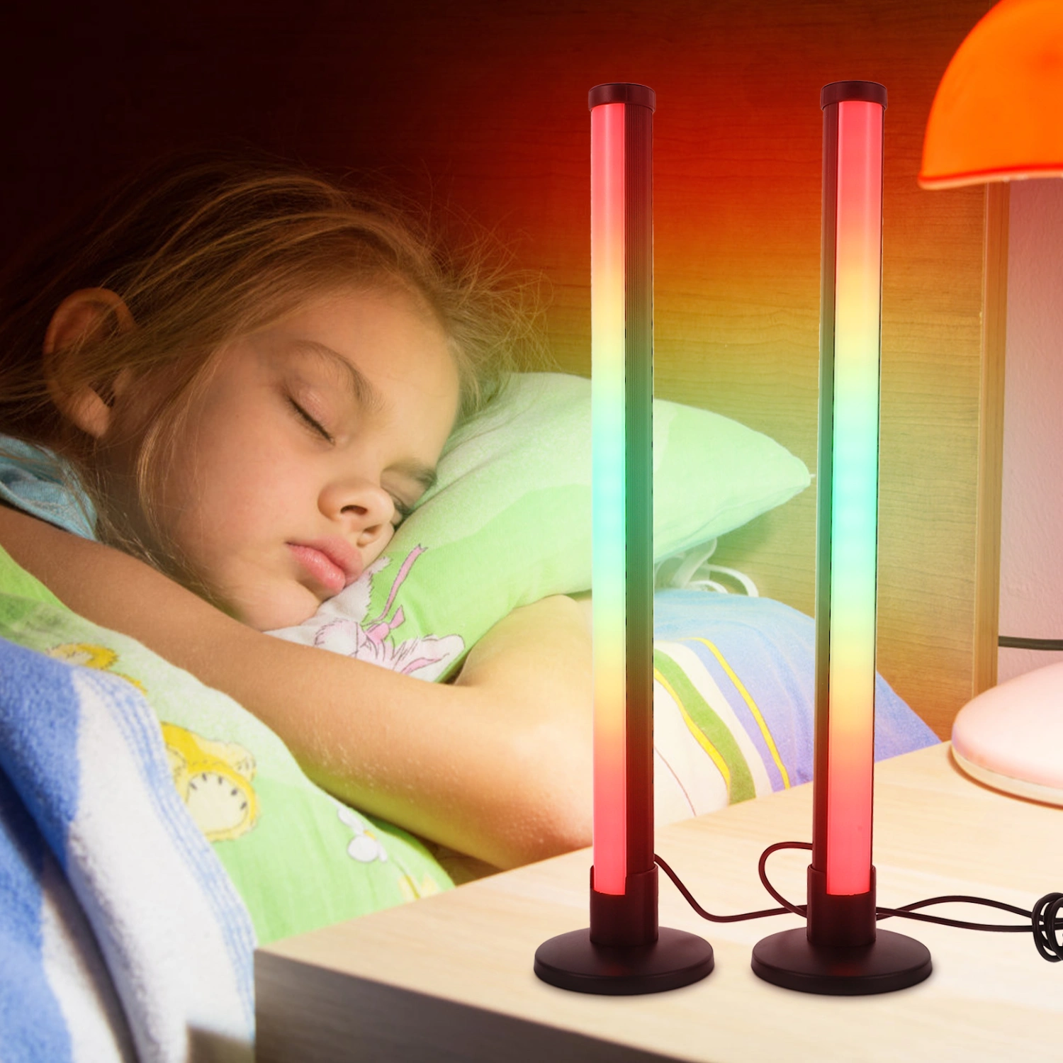 1 Set RGB Light Bar Smart LED Light Bars USB Atmosphere Light Gaming Light Bars