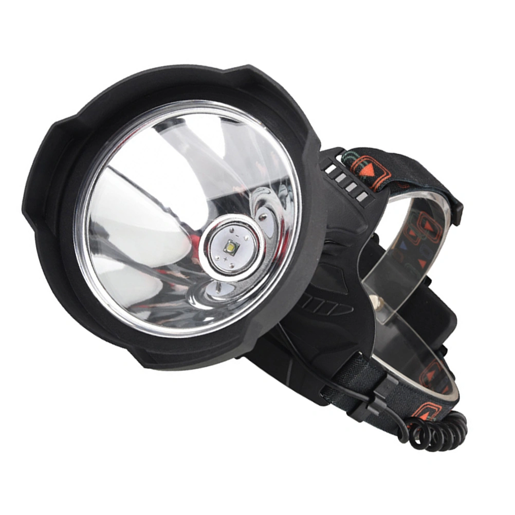 1 Set LED Headlamp USB Rechargeable Headlight Outdoor Warning Flashlight
