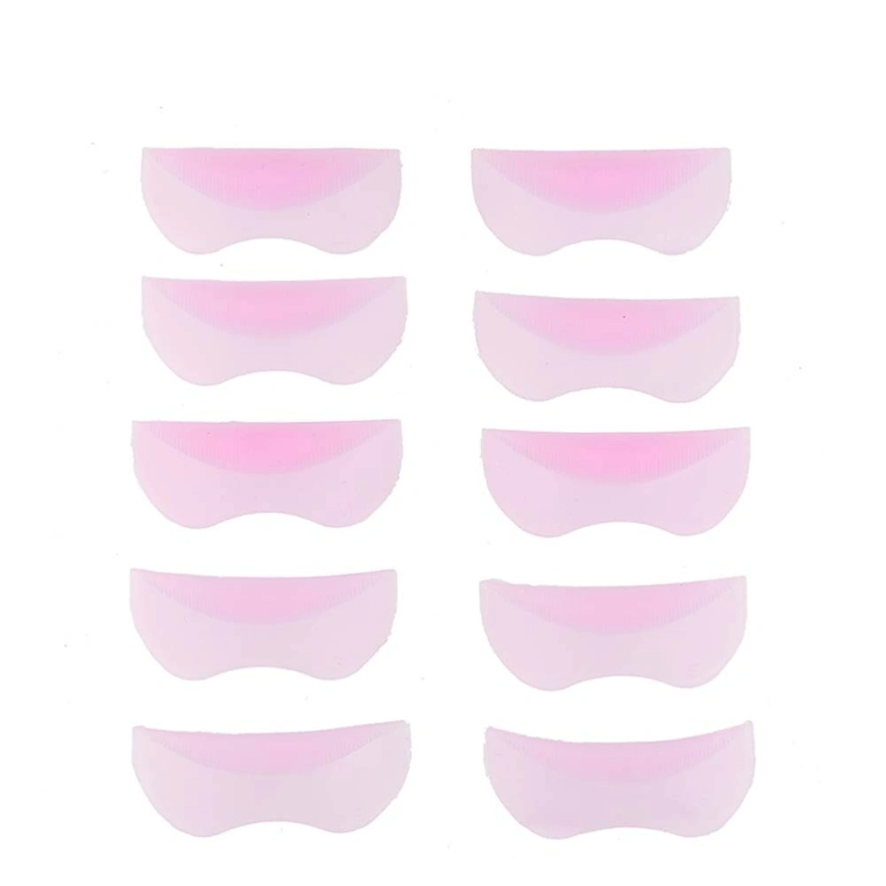 10pcs Eyelash Perming Curler Shield Pads False Eyelash Patches Silicone Makeup Tool