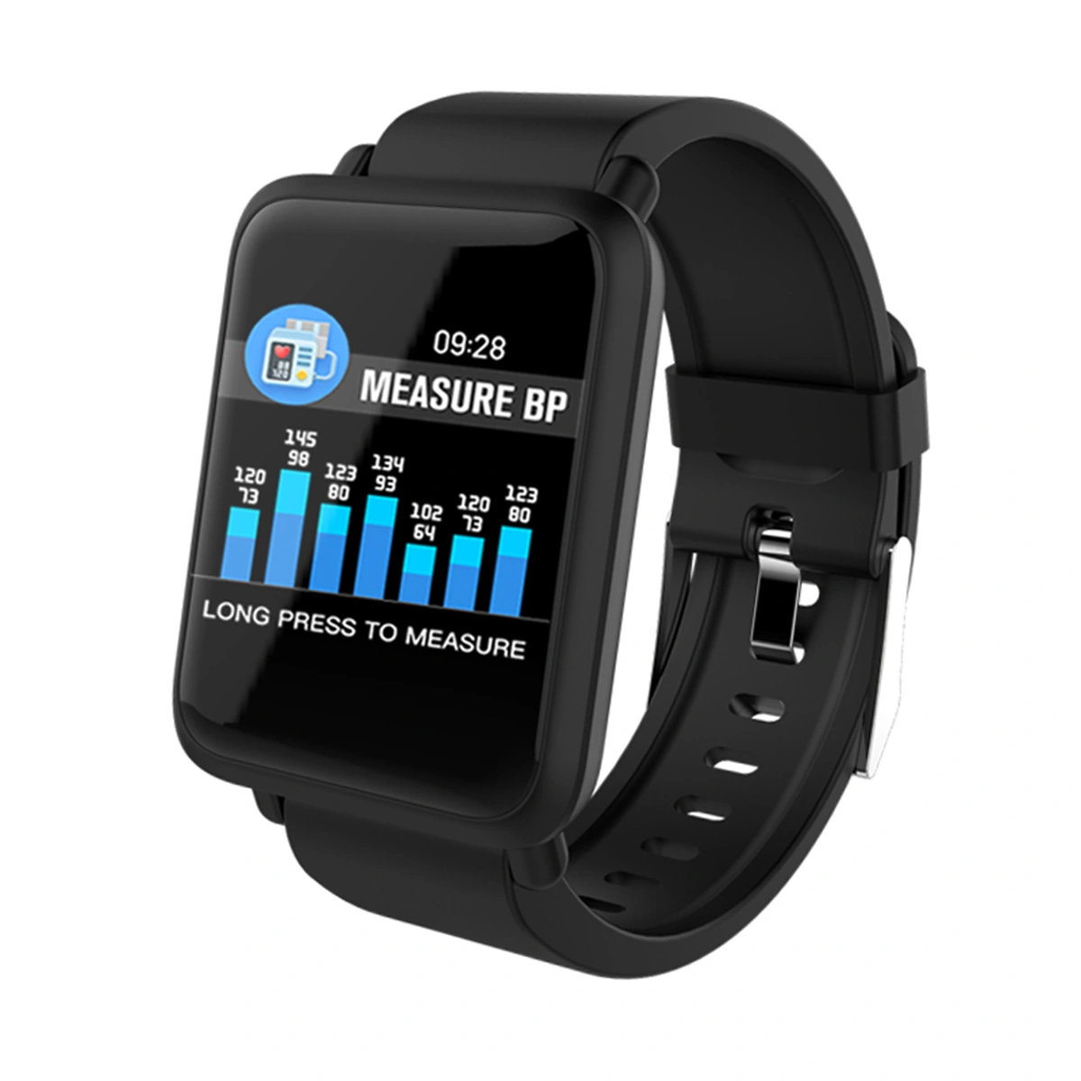 M28 Color Screen Smart Bracelet Smart Band Blood Pressure Oxygen Heart Rate Monitor Pedometer Fitness Smart Watch IP67 WaterproofSmart Wristband (Black)