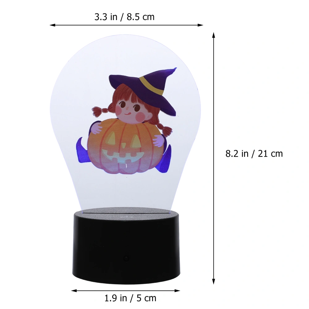 Halloween Small Night Light Pumpkin and Witches Light USB Charging Lamp Light