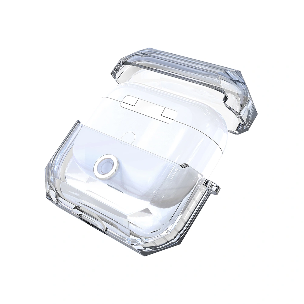 Wireless Earphone Protector Clear TPU Full Protective Headset Case Cover Compatible for AirPods Pro 3 (White)