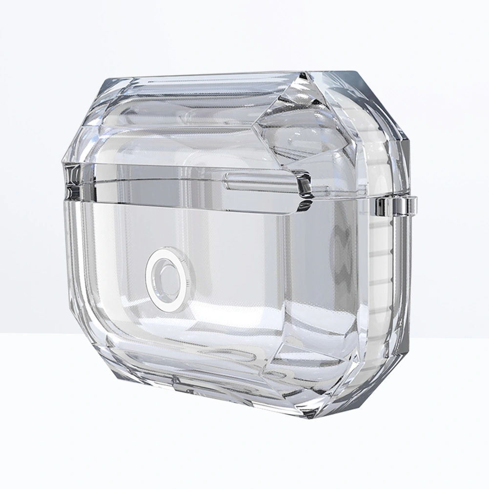 Wireless Earphone Protector Clear TPU Full Protective Headset Case Cover Compatible for AirPods Pro 3 (White)