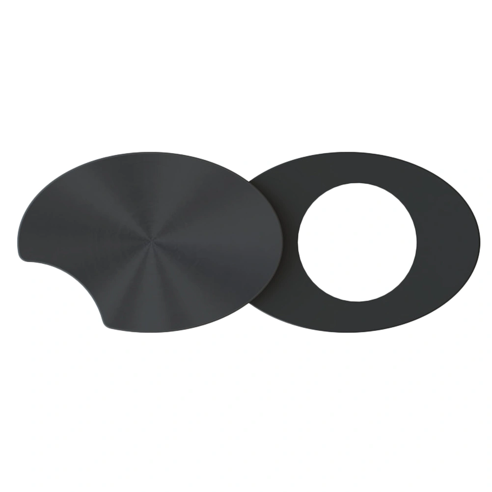 Laptop ABS Source Material 2 In 1 Camera Privacy Protection Sticker Cover Webcam Cover(Black)
