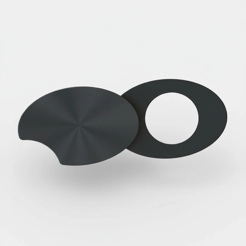 Laptop ABS Source Material 2 In 1 Camera Privacy Protection Sticker Cover Webcam Cover(Black)