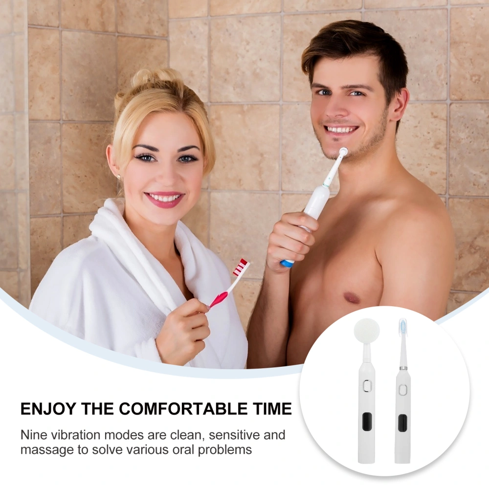 1 Set Electric Toothbrush Adult USB Charging ToothbrushAutomatic Toothbrush