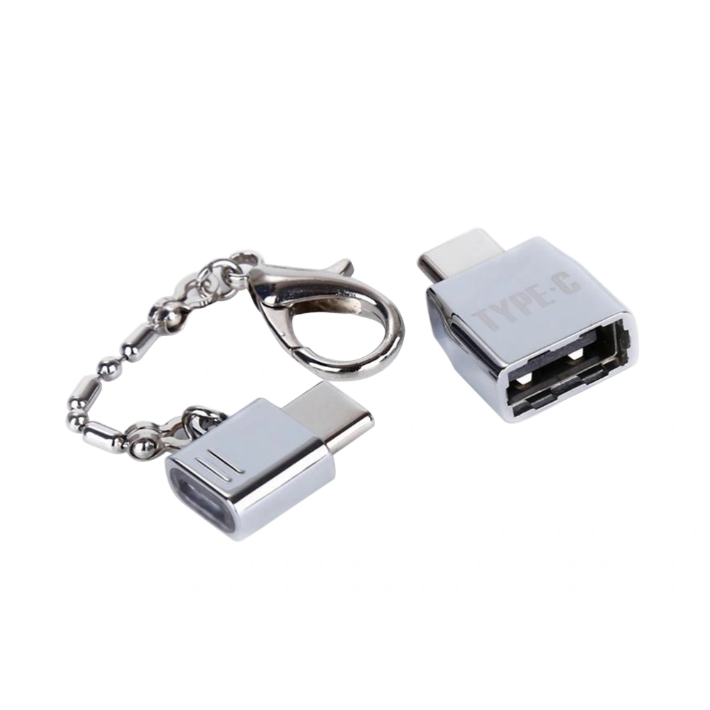 Micro USB To Type C Adapter and USB To Type-C Adapter with Keychain OTG Converter