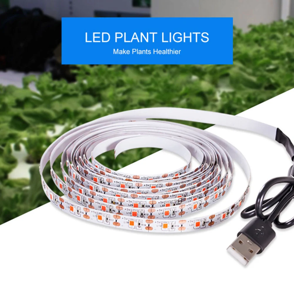 LED Grow Light Strips USB Full Spectrum Growing Lights Plant Lamp Strip