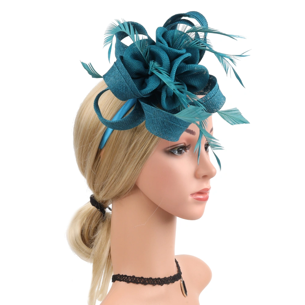 Tea Party Hat Wedding Prom Headband Hair Clip Fascinator Headband for Women