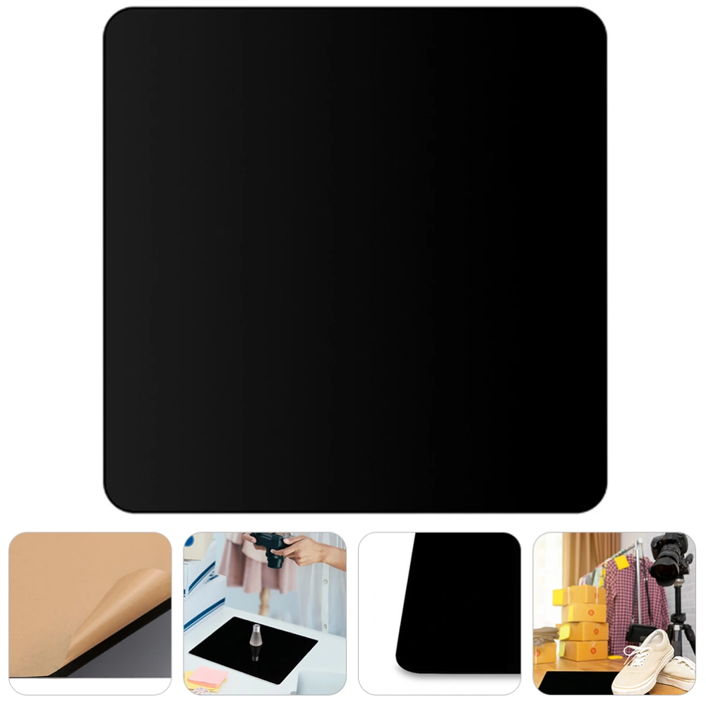 Reflective Black Acrylic Reflection Background Display Boards for Photography