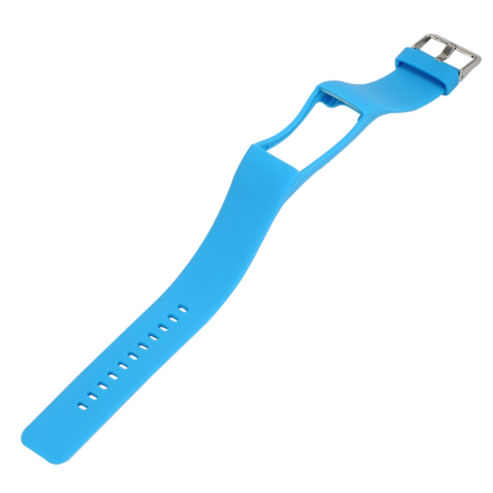 1pc Replacement Silicone Watchband Smart Watch Bracelet Intelligent Wrist Band Strap Compatible for Polar A360/A370 (Sky-blue)