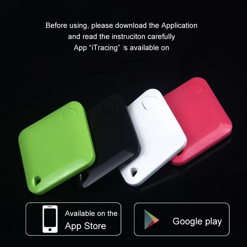 Smart Mini Anti-LostTracer Heart Shape Keys Wallet Bag Kids Trackers Finder Equipment (White)
