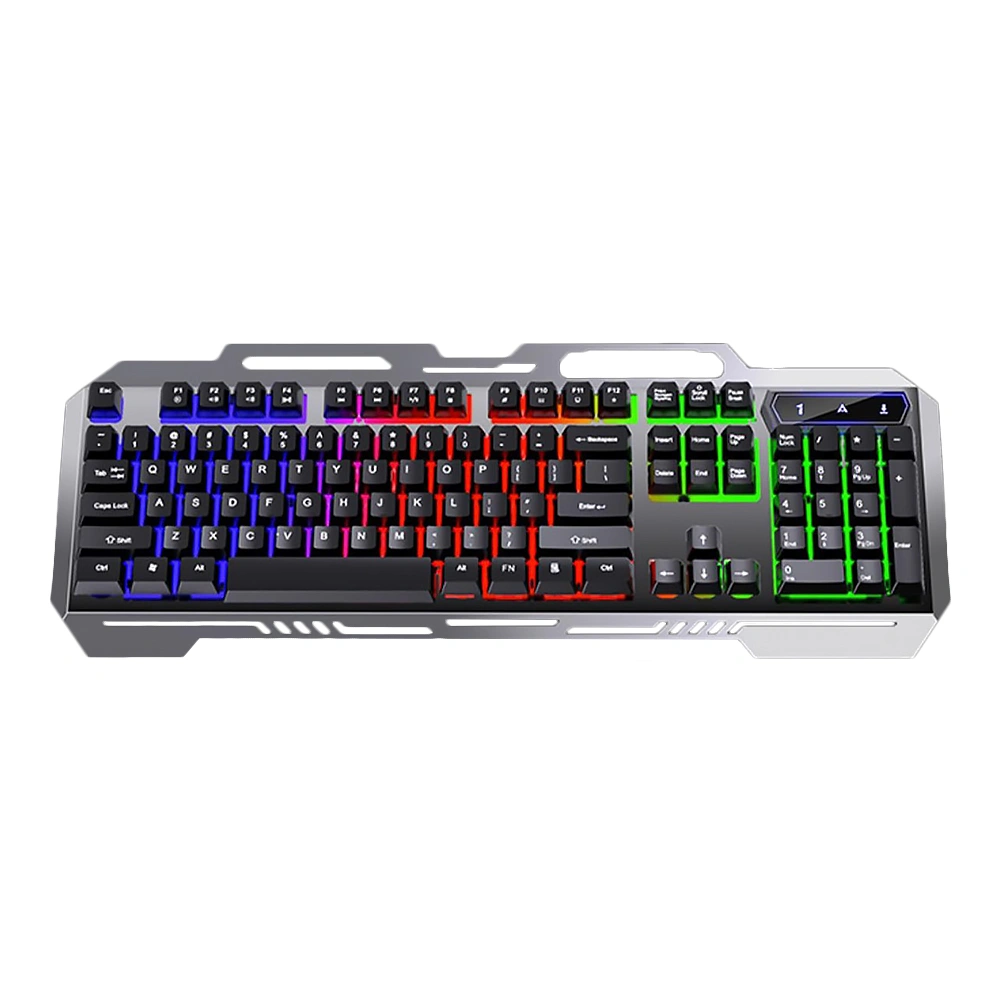 1Pc Gaming Keyboard USB Electronic Mouse Computer Gaming Supply (Black)