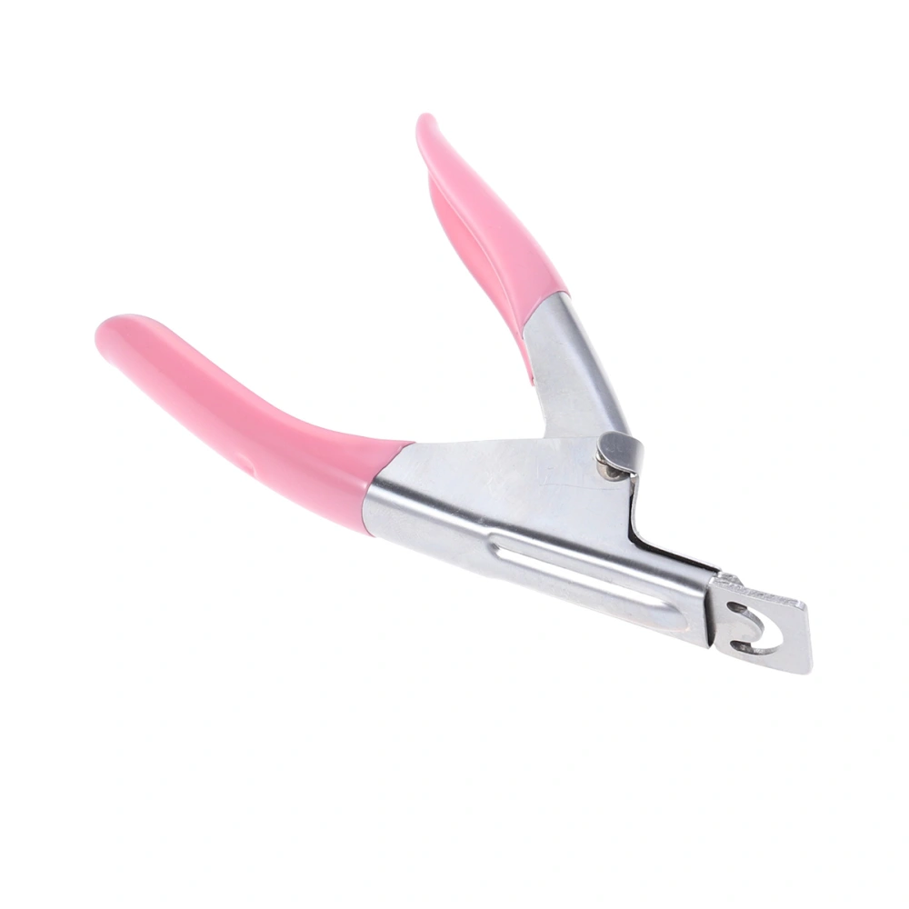 Stainless Steel Nail Art Manicure U-shape Scissors Line Cutter French Tips Nail Acrylic Art Shear Clipper File Trimmers