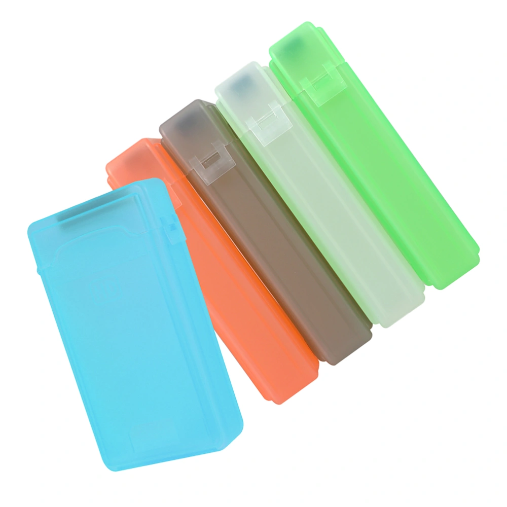 5pcs Portable Hard Drive Protective Cases Plastic Hard Disk Storage Cases