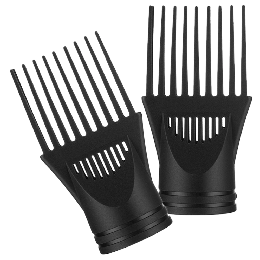 2pcs Blower Dryer Comb Attachment Hair Dryer Nozzle Combs Hair Dryer Accessories