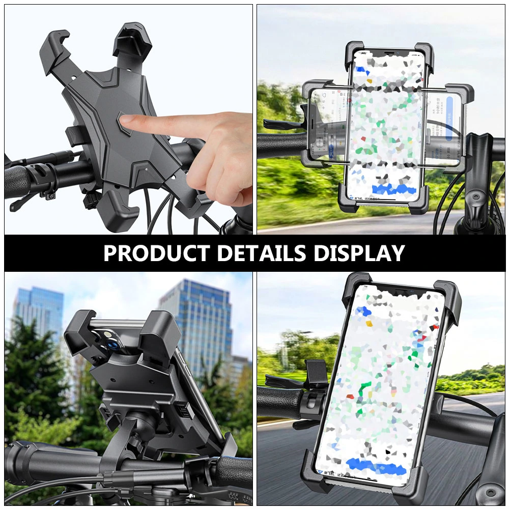 Motorbike Phone Bracket Motorcycle Phone Holder Handlebar Mount Clamps