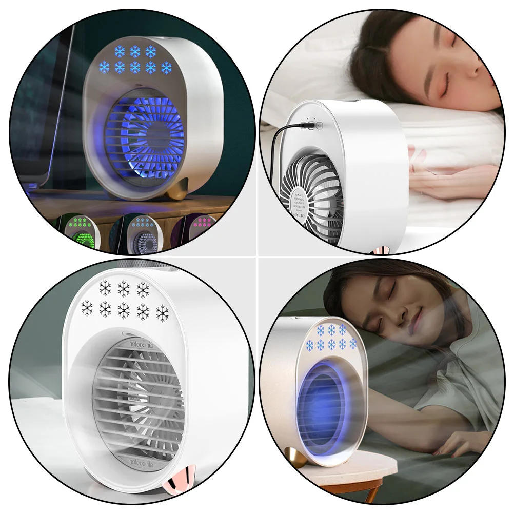 1Pc Portable Air Conditioner Fan Air Cooler USB Desktop Air Conditioner for Home