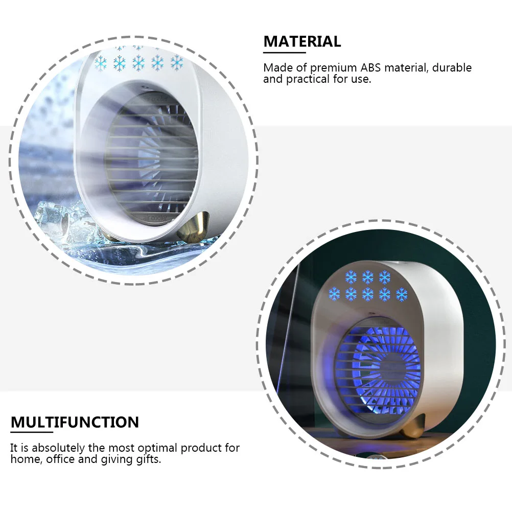 1Pc Portable Air Conditioner Fan Air Cooler USB Desktop Air Conditioner for Home