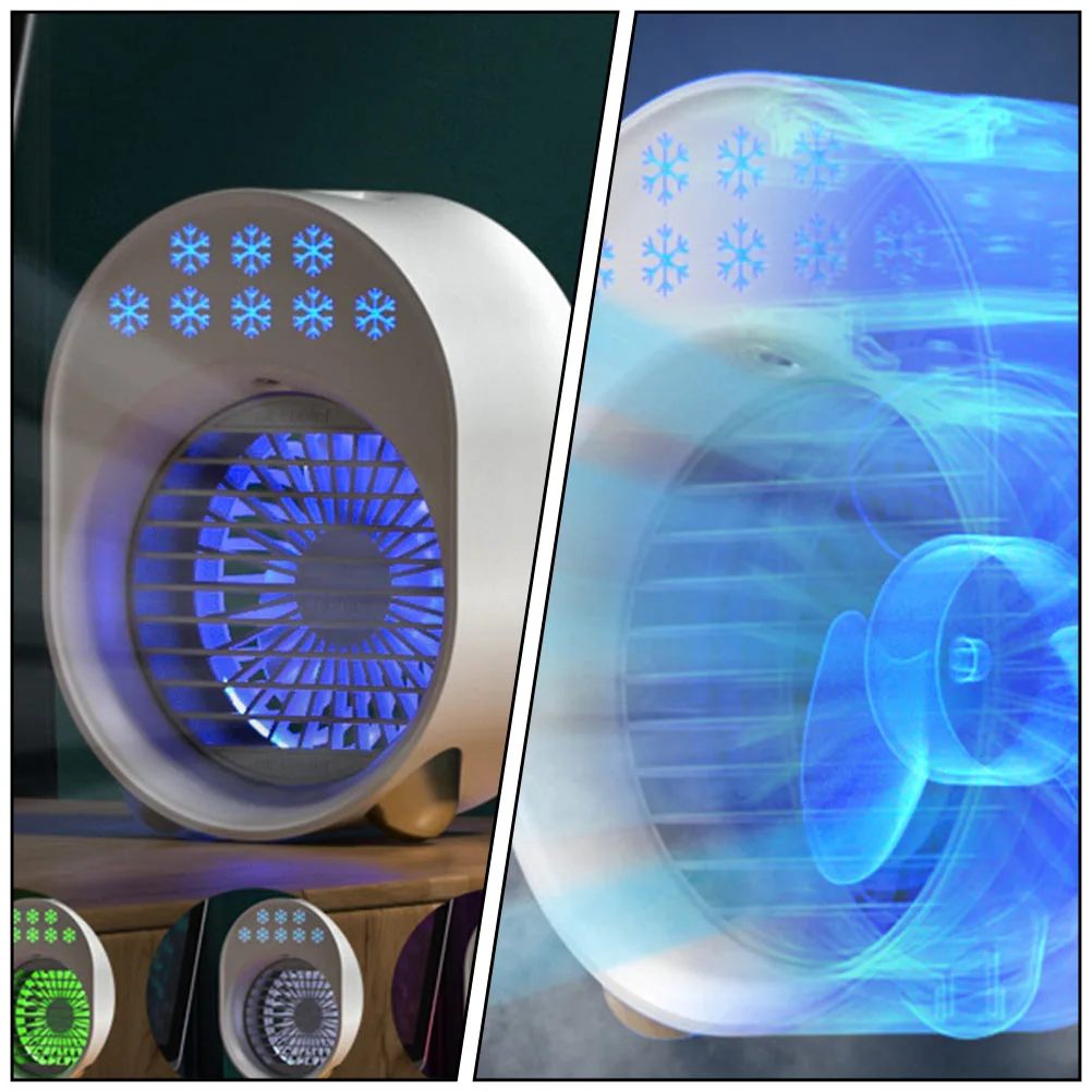 1Pc Portable Air Conditioner Fan Air Cooler USB Desktop Air Conditioner for Home