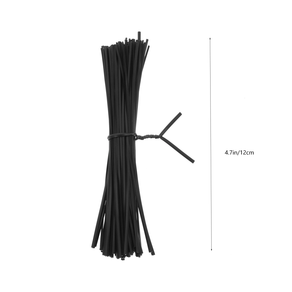 1000pcs Twist Ties Galvanized Iron Coated With Plastic Iron Wires Wire Ties Reusable Twist Ropes