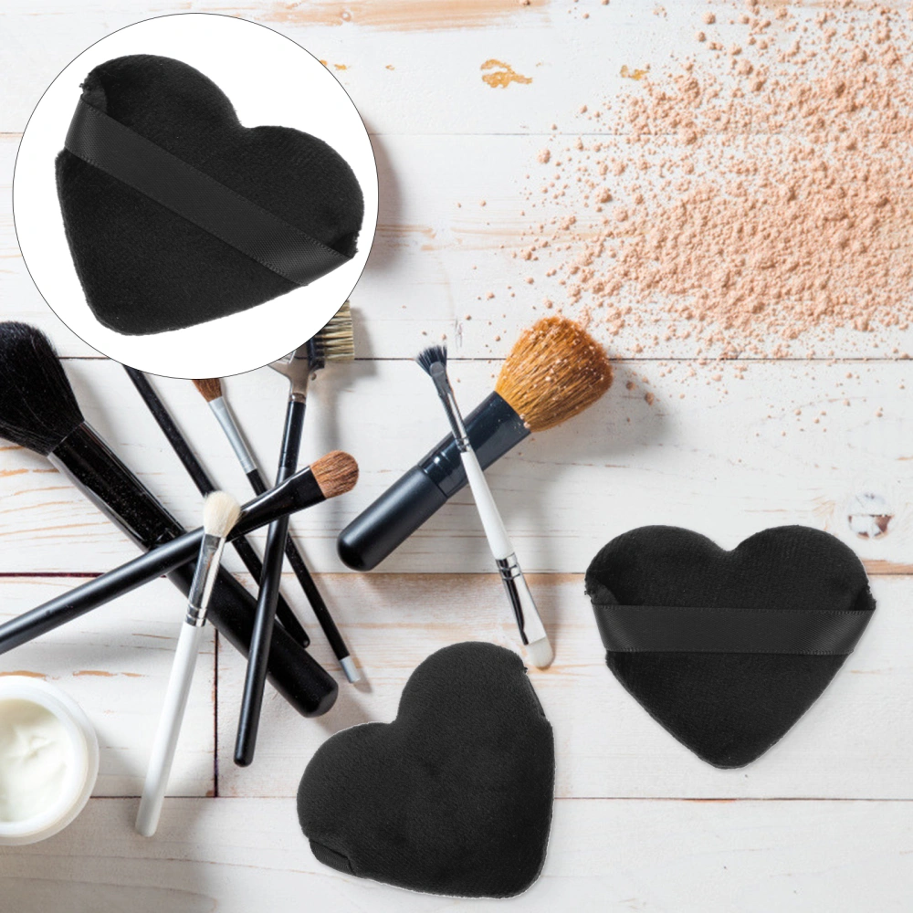 8pcs Powder Puffs Heart Shaped Makeup Puff Foundation Loose Powder Puff