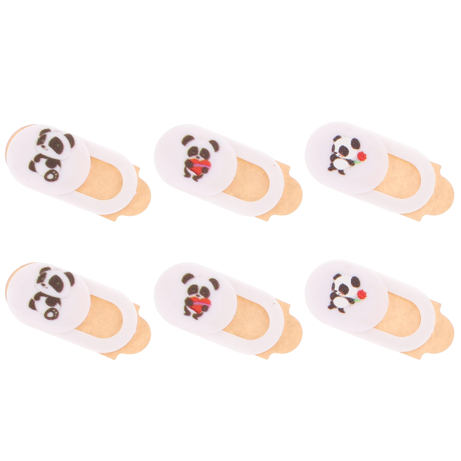 6Pcs Cartoon Privacy Protectors Webcam Covers Practical Camera Phone Covers