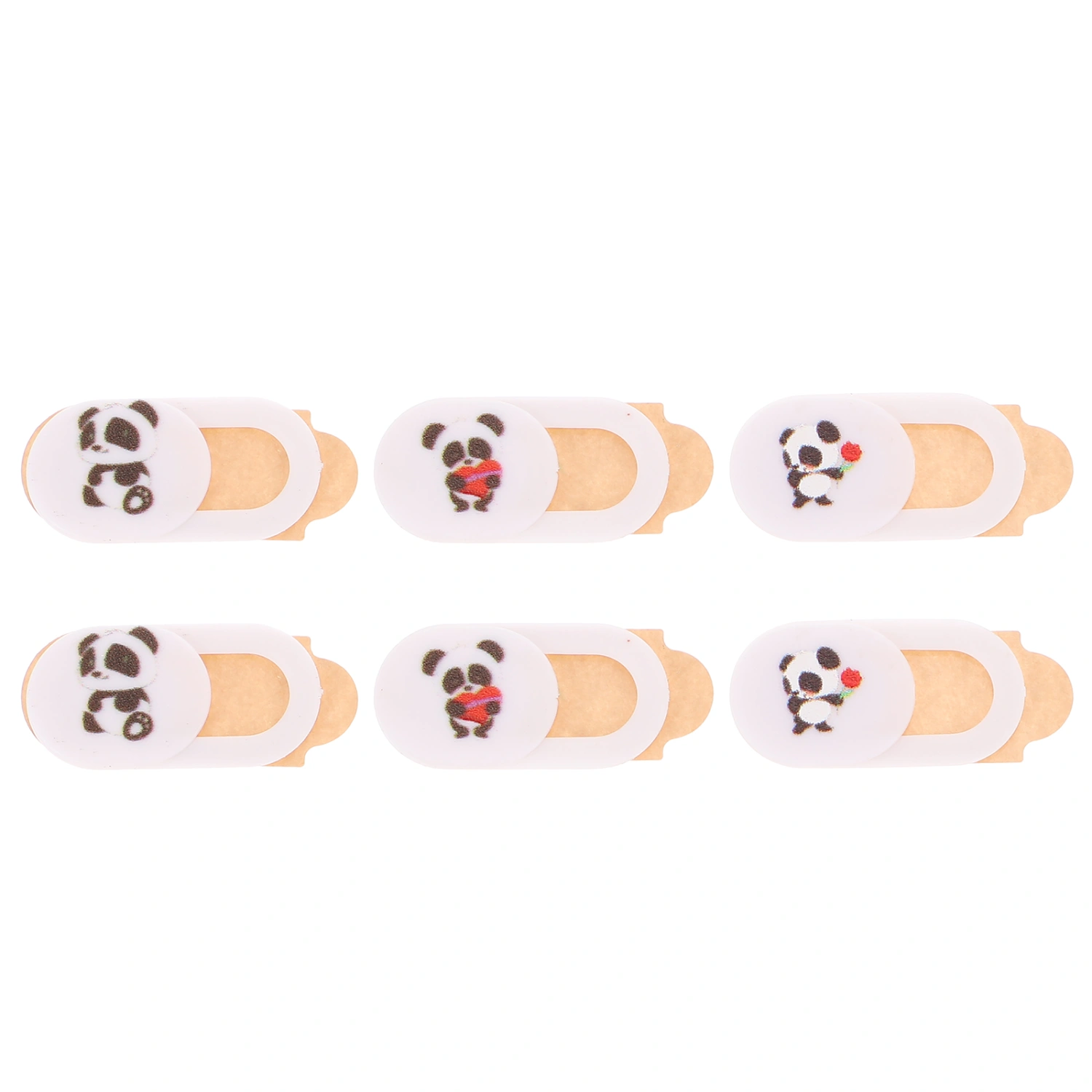 6Pcs Cartoon Privacy Protectors Webcam Covers Practical Camera Phone Covers