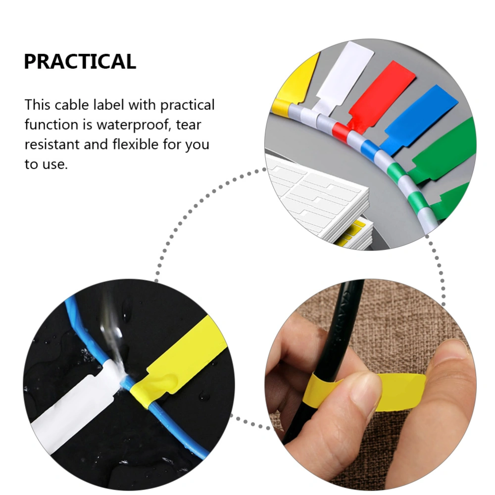 12 Sheets Cable Labels Tags Cord Labels Tags for Cable Management Electronics