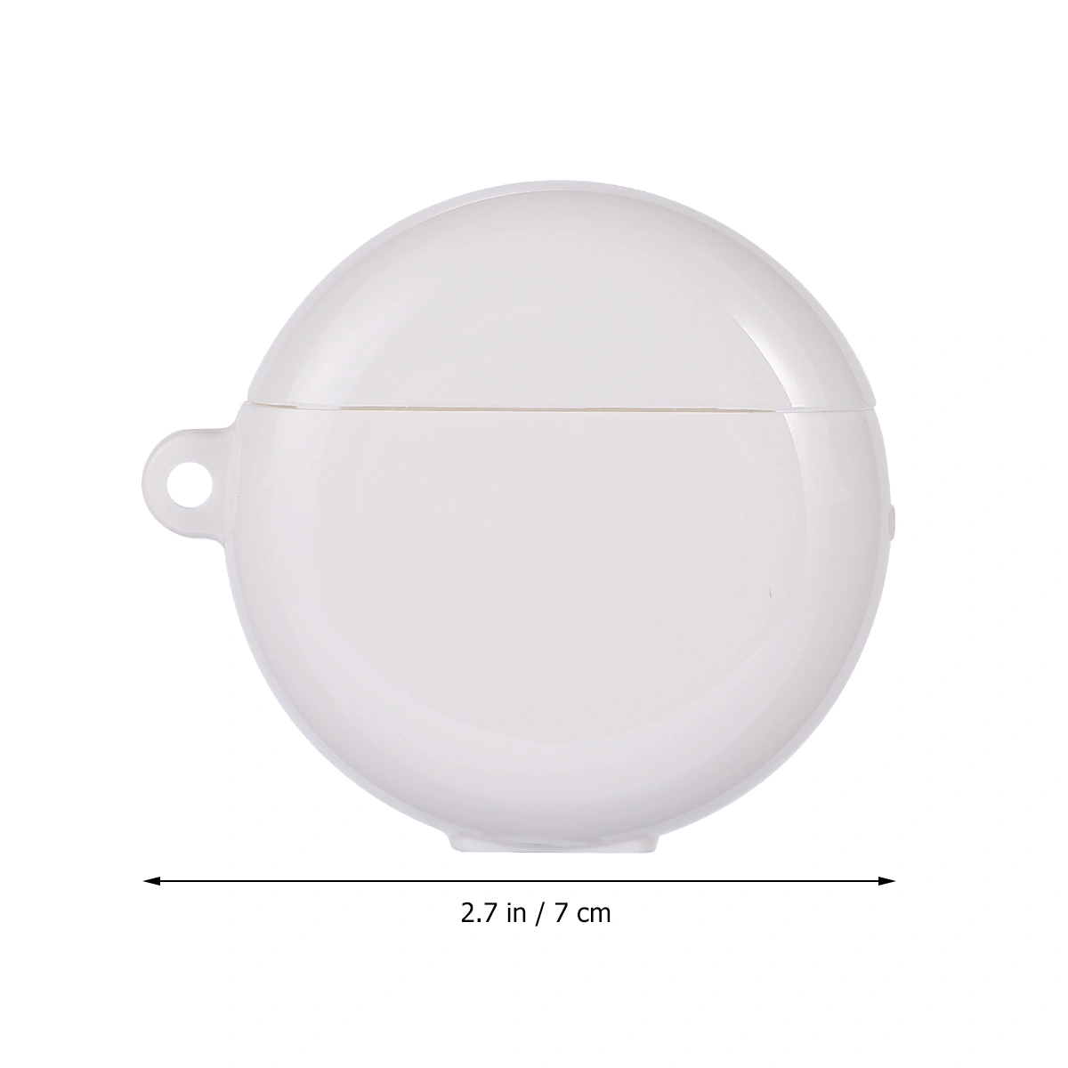 Earphone Protective Cover TPU Wireless Earphone Protective Shell Earbuds Case with Hook Compatible for Huawei Freebuds 3 White