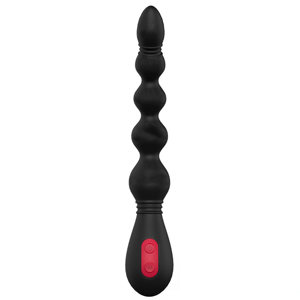 Anal Plug with Beads Silicone Sexy Sex Plaything Back Anal Plug for Adults