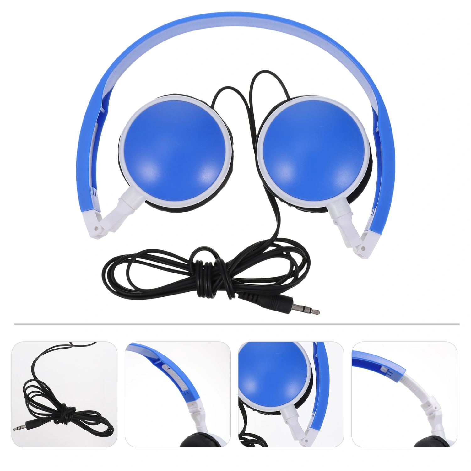 1pc Kid Headphone Stereo Foldable Music Headset Children Wired Earphone