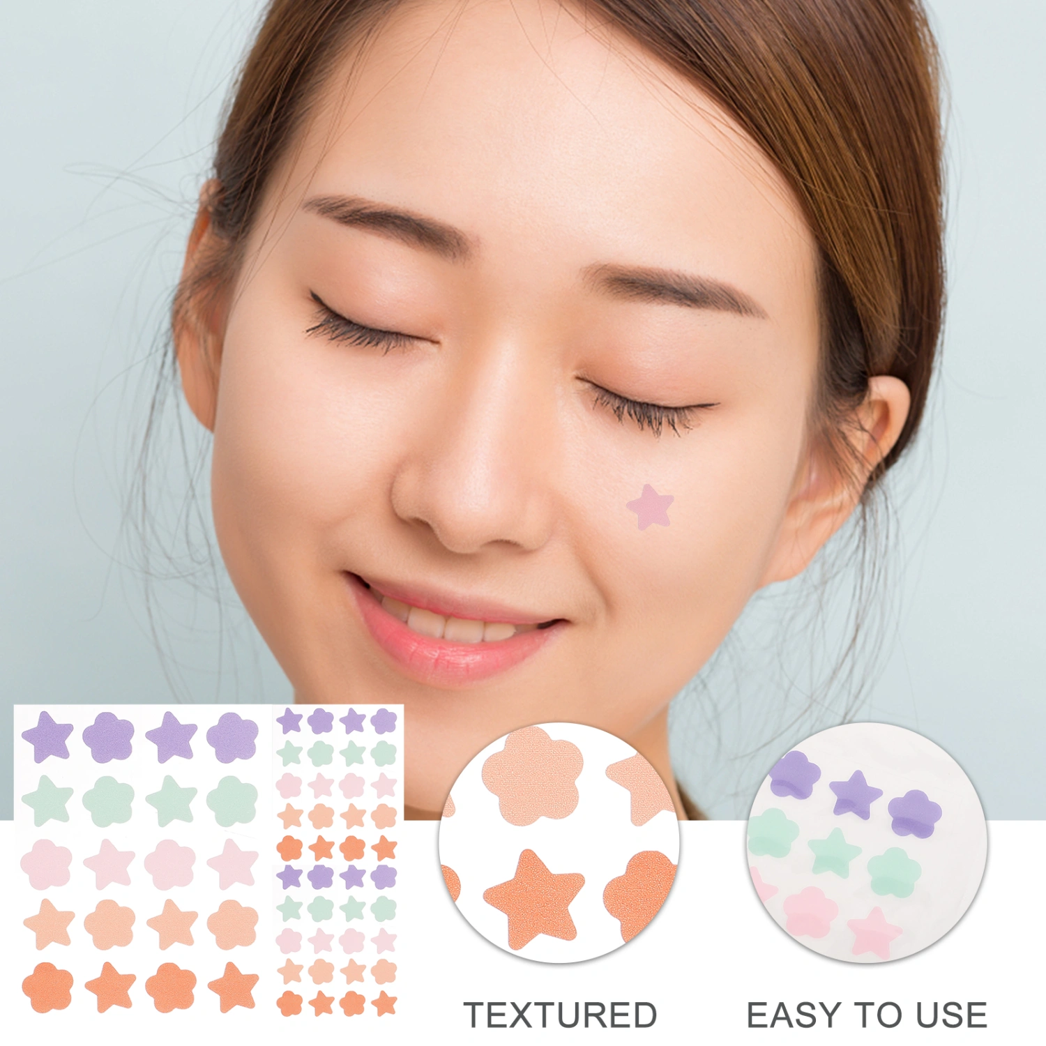 3 Sheets Pimple Patches Hydrocolloid Sticker Invisible Acne Sticker Acne Patch
