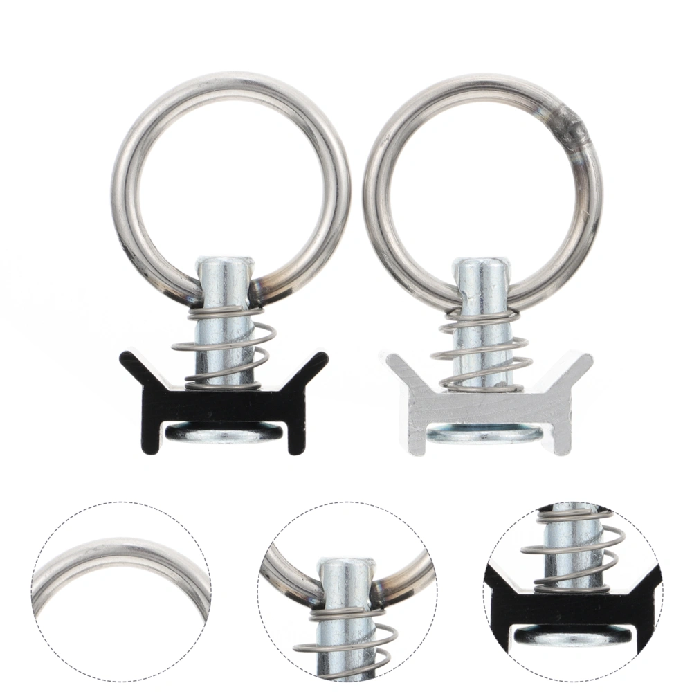 2pcs Speaker Hanger Ring Stainless Steel Strong Bearing Speaker Mount Holder