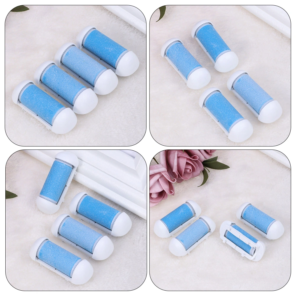 6Pcs Creative Pedicure Replacement Heads Foot Dead Skin Removal Roller Heads