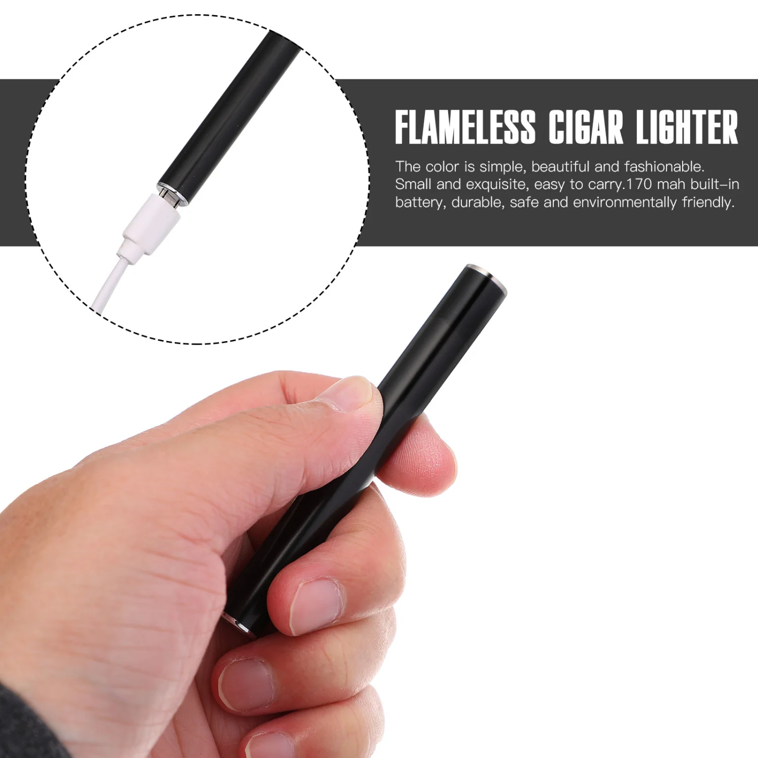 1 Set of Cigarette Lighter Electric Cigarette Lighter USB Cigar Lighters