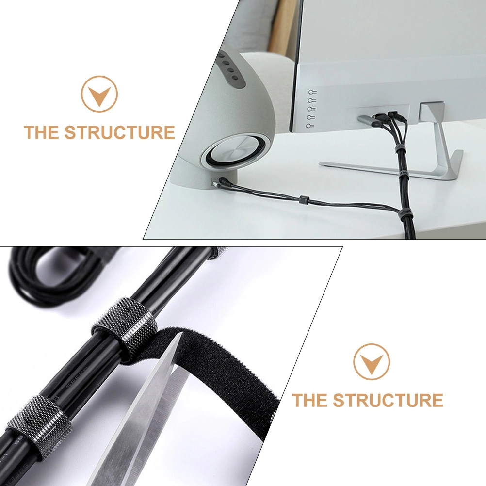 Reusable Fastening Cable Tie Cord Wrap 1 Meter Cord Organization Strap