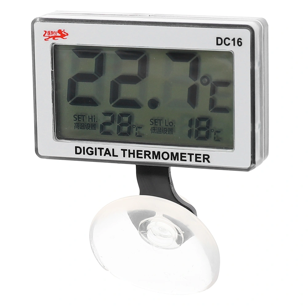 Professional Thermometer Convenient Fish Tank Thermometer Sucker Digital Thermometer