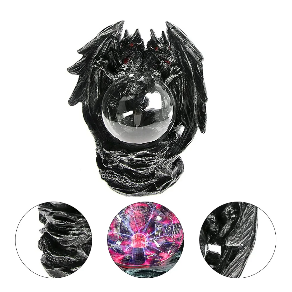 1pc Creative Electrostatic Induction USB Flash Glass Ball Magical Balls Black