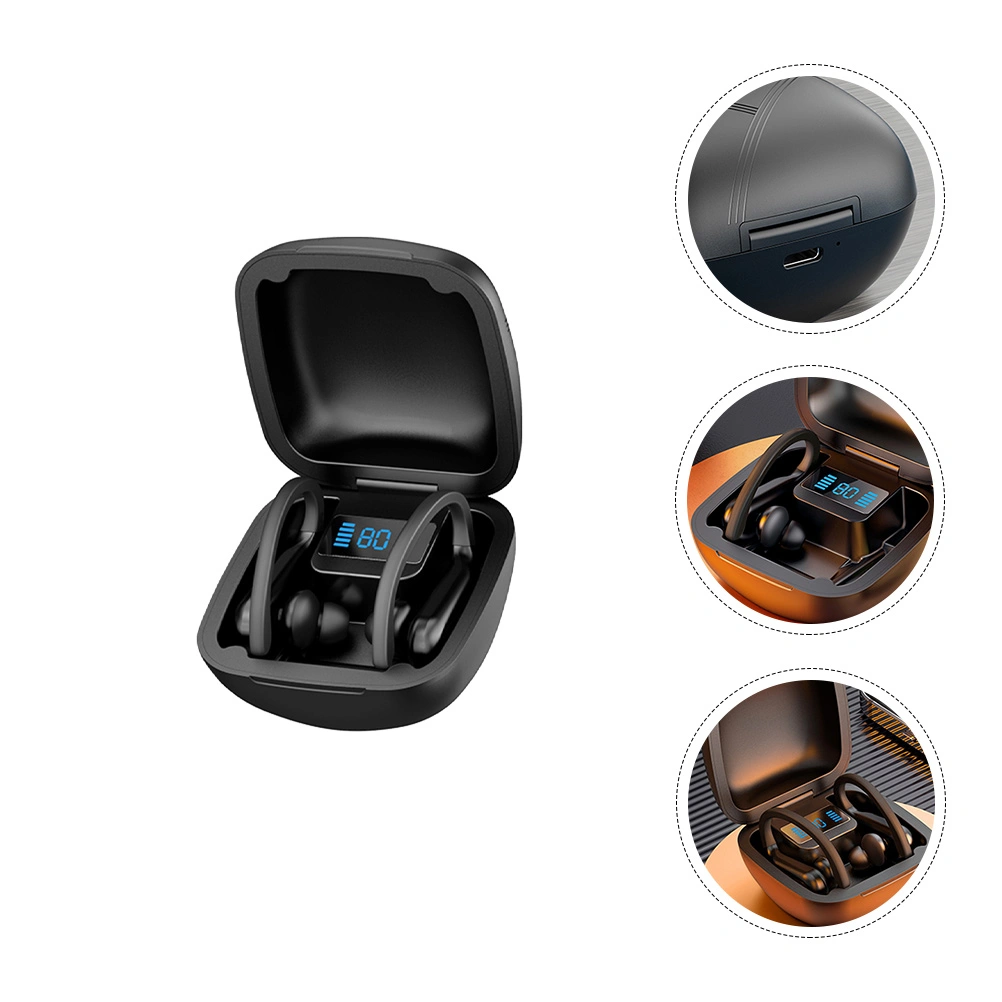 1 set of Wireless Earbuds with Charging Case Sports Earphones Wireless Headsets