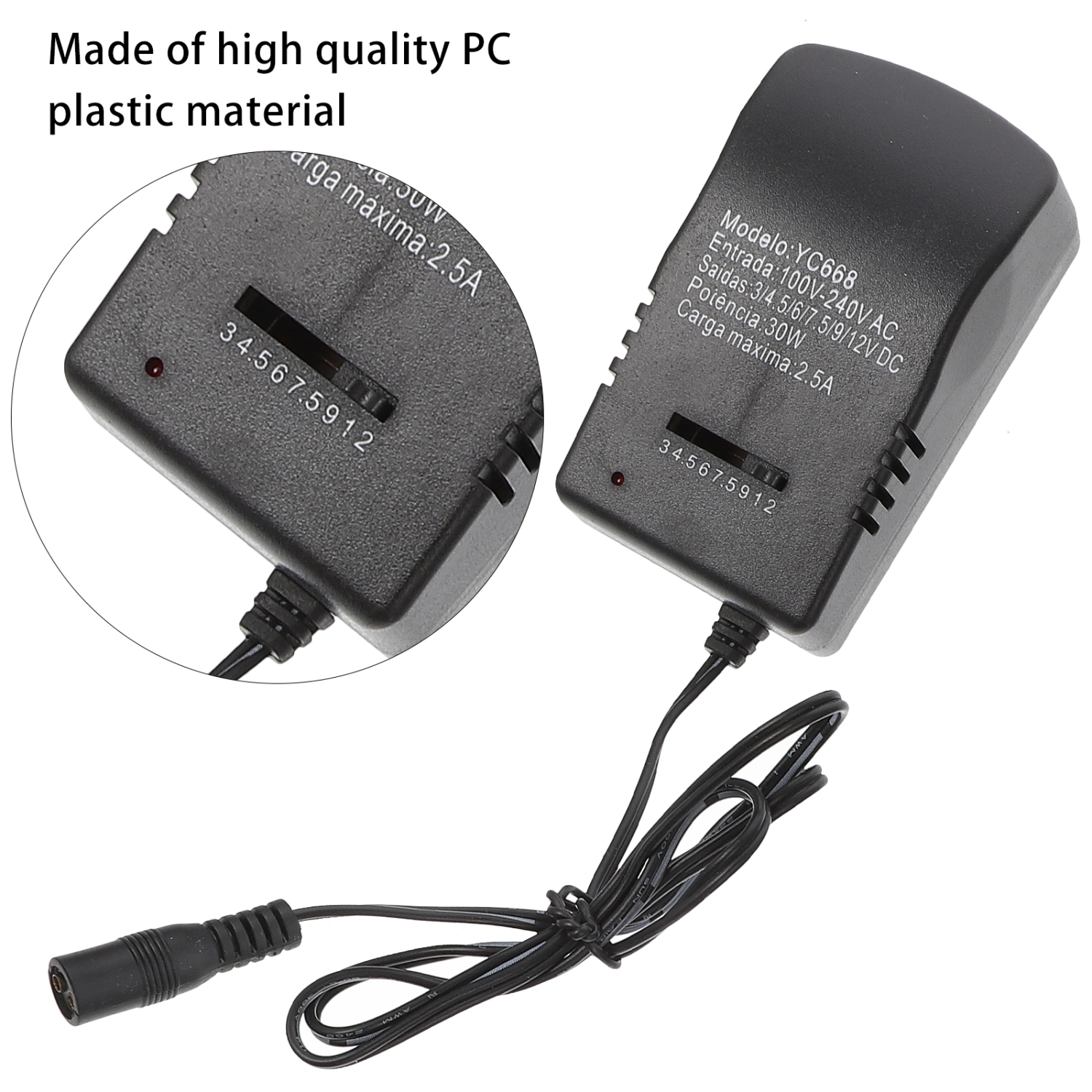 1 Set Universal Power Adapter Adjustable Charger Power Supply for Laptop US Plug