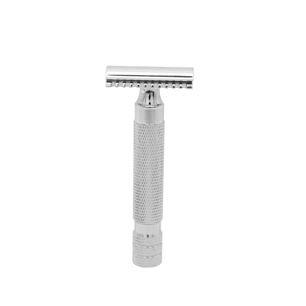 Double Safety Razor Stainless Steel Shaving Razor for Men (Pattern 2)