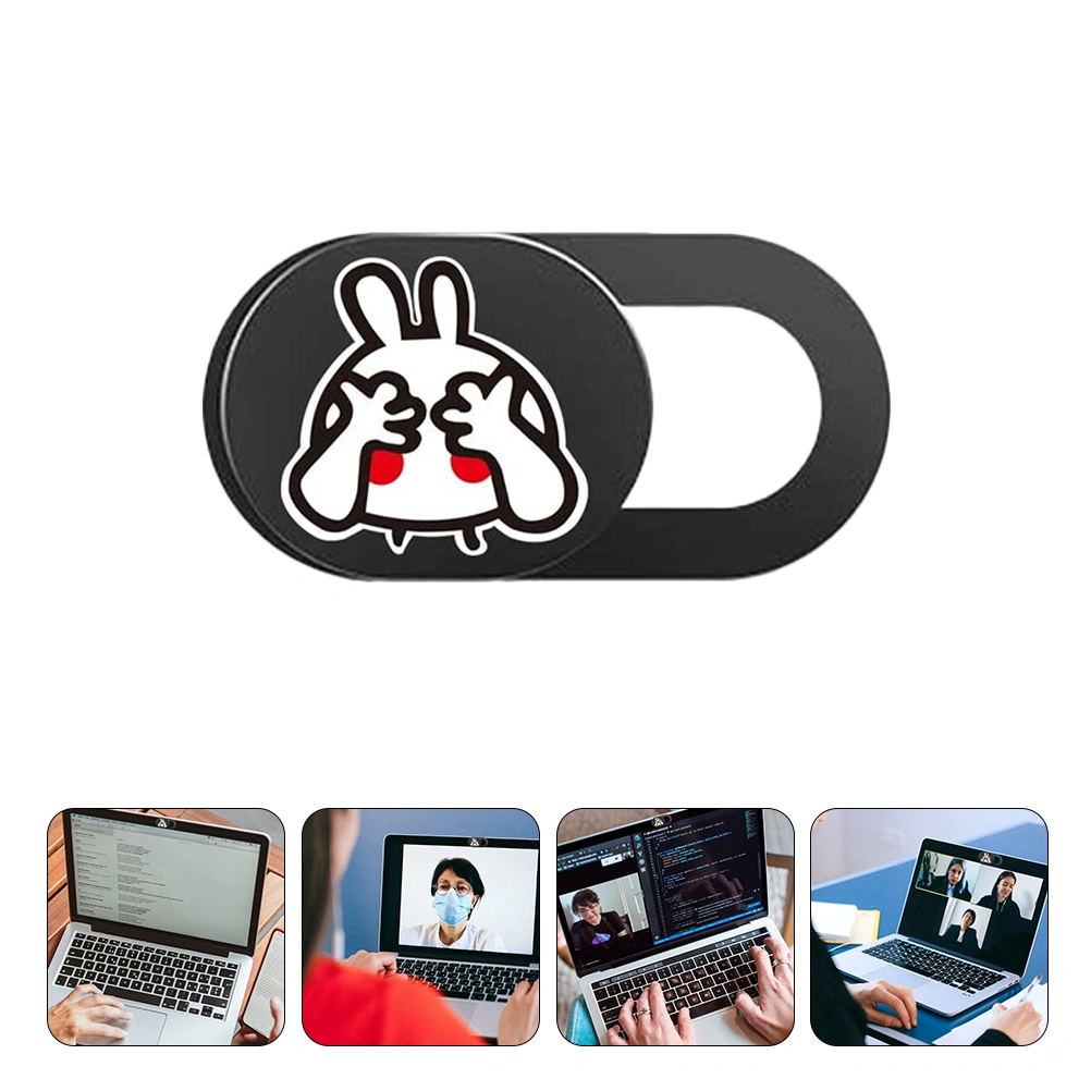 4pcs Cartoon Rabbit Webcam Slider Camera Cover Slider Computer Webcam Cover
